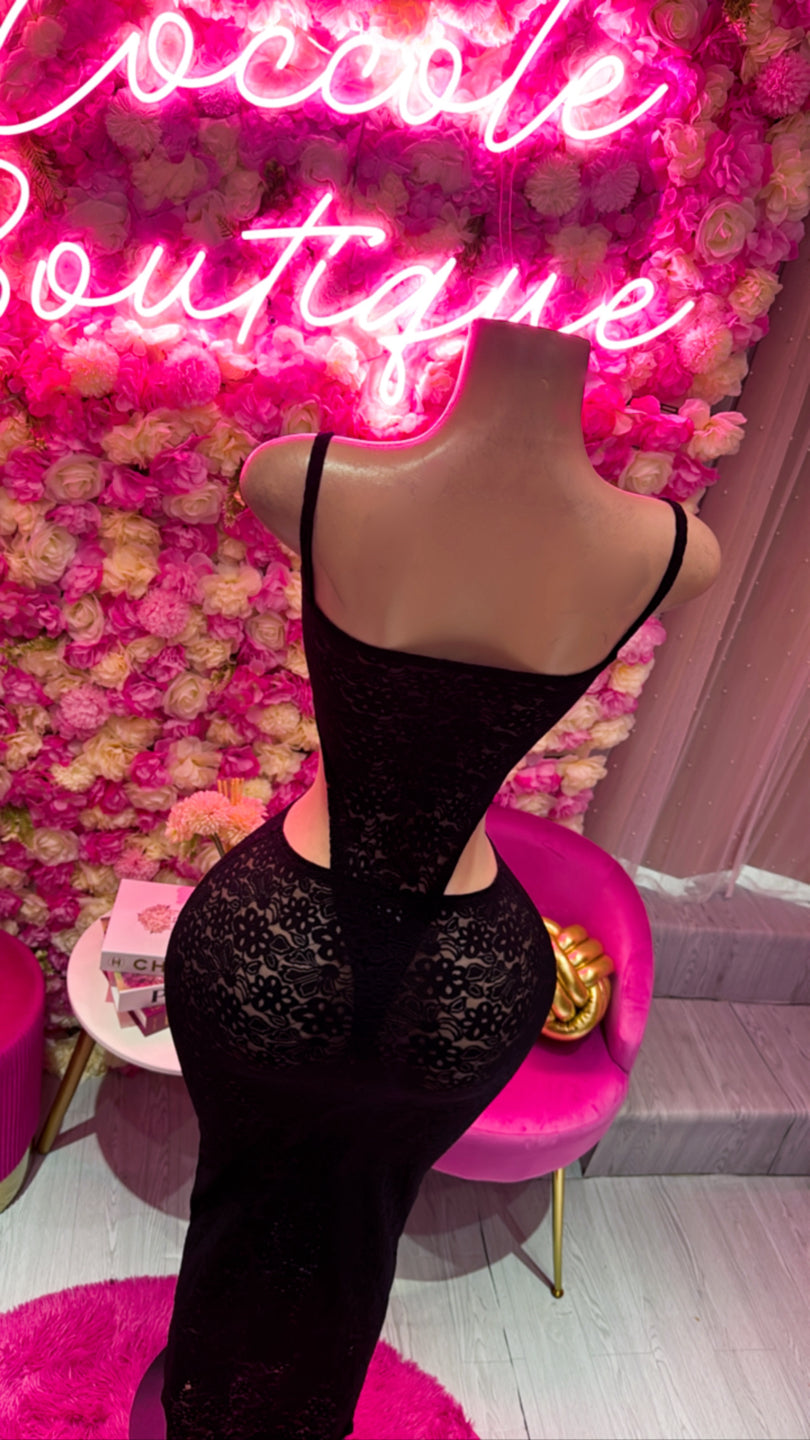Set transparente negro