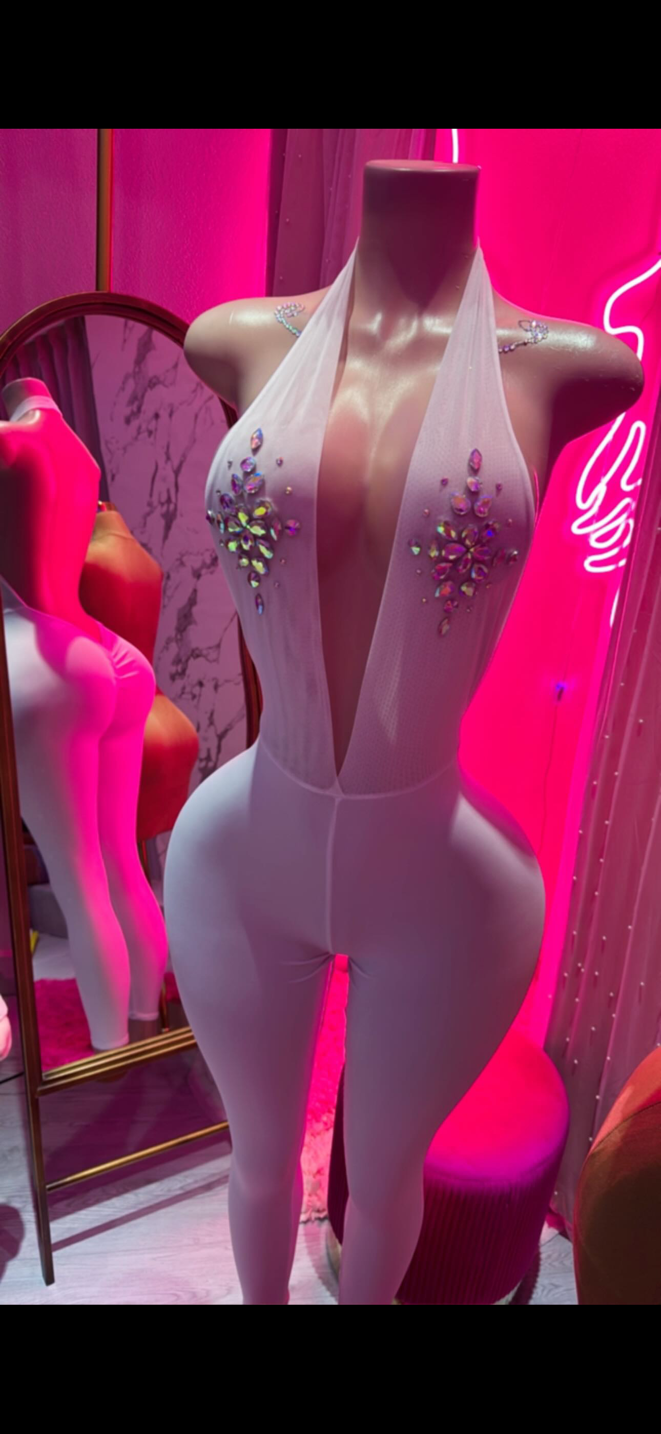 White Love Jumpsuit 🤍✨