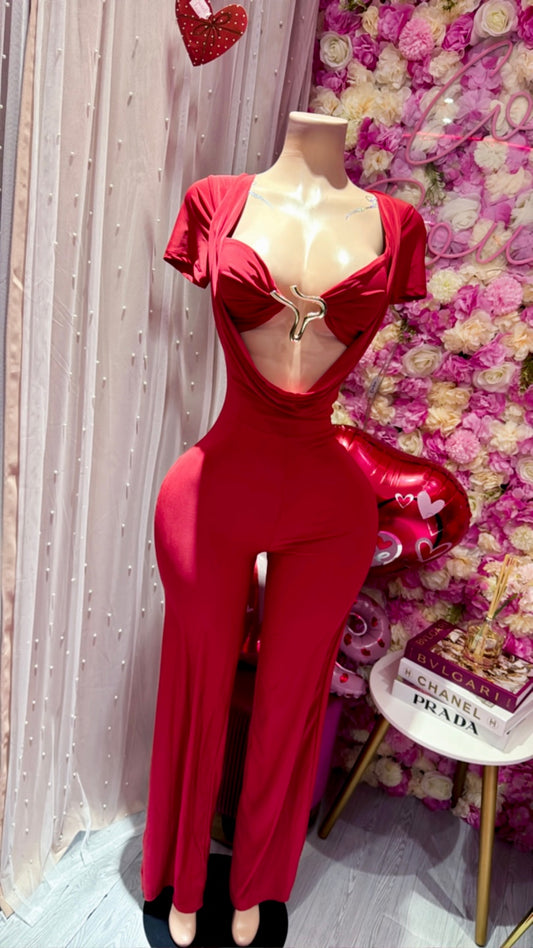 Mariela Jumpsuit Red