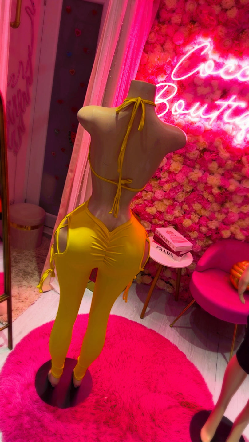 Jumpsuit yellow💛