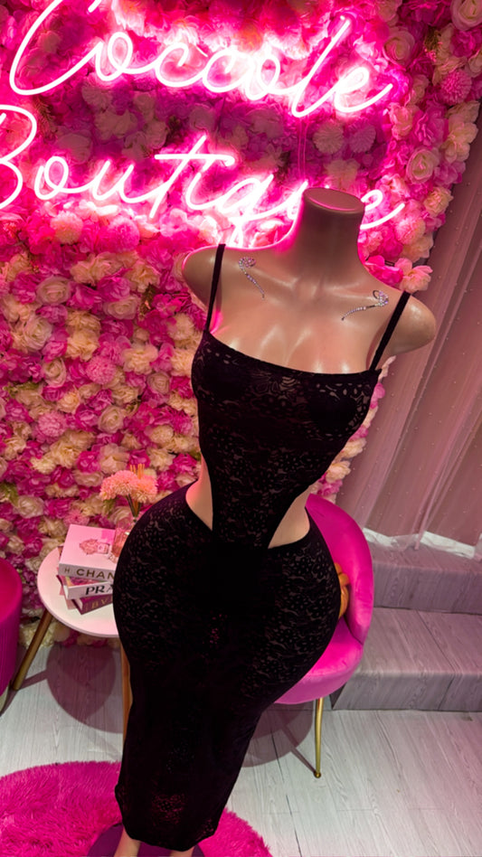 Set transparente negro