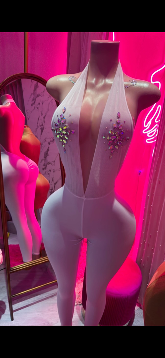 White Love Jumpsuit 🤍✨