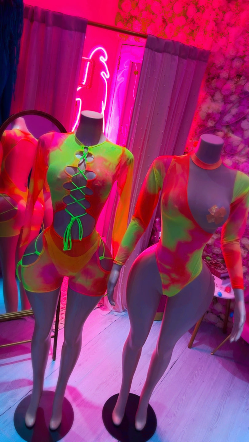 Neón romper bodysuit 🧡💚🧡💚