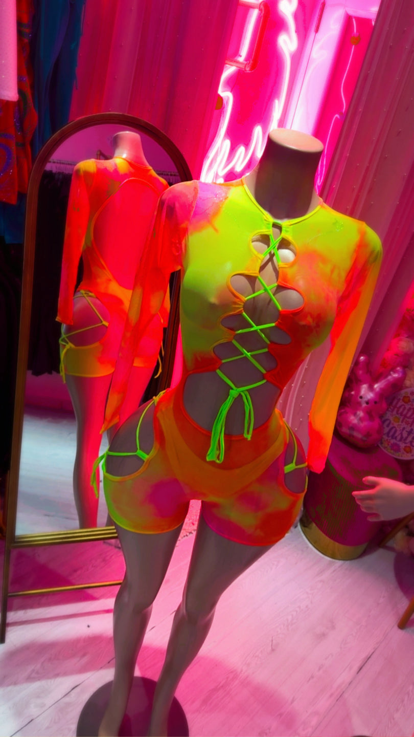 Neón romper bodysuit 🧡💚🧡💚